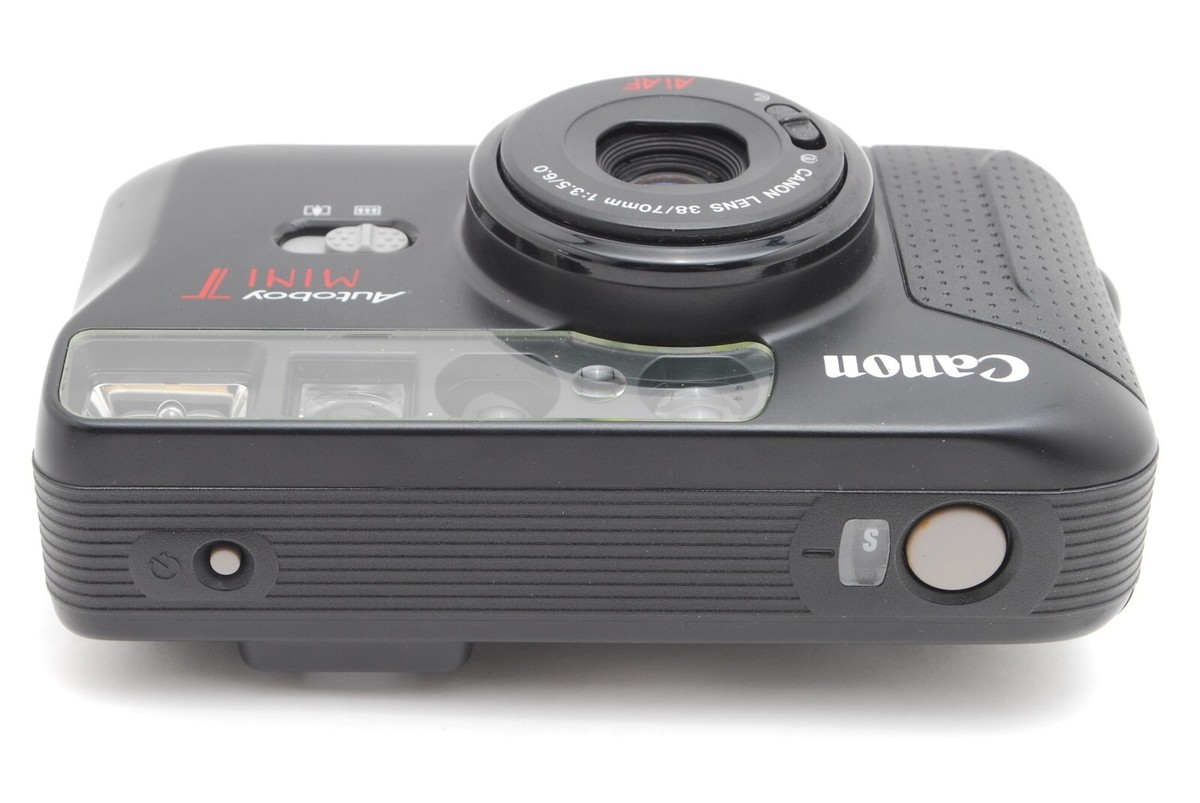 N MINT ] Canon Autoboy Mini T Black Point & Shoot 35mm Film