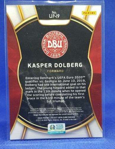 Panini Select 2020 UEFA Euro vista previa potencial ilimitado Kasper Dolberg #UP-19 - Imagen 5 de 5