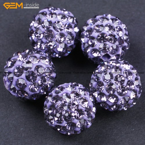10 Pezzi 10mm Pave Zeads Zirconi Cristallo Strass Discoteca Sfere Perline per Creazione Gioielli - Foto 61 di 70