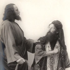 Vintage 1910s RPPC Anton Lang Oberammergau Passion Play Postcard Bavaria Germany