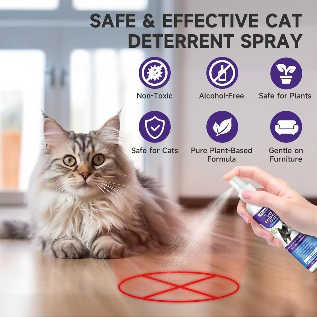 Cat Deterrent and Repellent Spray
