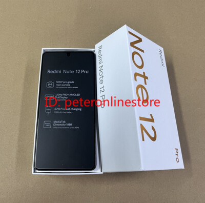 Unlocked Xiaomi Redmi note 12 Pro 5G 128/256GB Dimensity 1080 6.67'' All colors