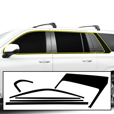 Fits Cadillac Escalade ESV 2021-2024 Chrome Delete Decal Blackout Vinyl Film