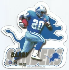1996 NFL DIE-CUT MAGNETS #11 ~ BARRY SANDERS ~ DETROIT LIONS HOF ~ NEW SEALED