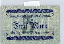 51037956 - Notgeld 5 Mark , Elberfeld Geld auf AK