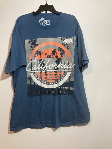 CALIFORNIA REPUBLIC T-shirt 3XL Mens Beach Vibes West Coast Urban Streetwear