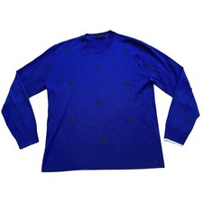 Greyson Blue Merino Wool Sweater Wolf Medium Crewneck Golf Pullover Jumper