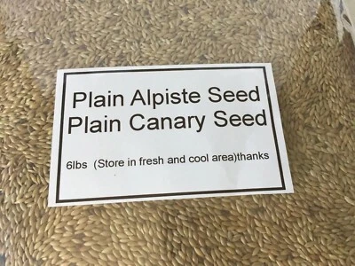BIENZUMBADO S FEEDS Alpiste Seed Canaries Seed Birds Seeds Fresh Bird Food(6 Lb Bag)best Deal!!!