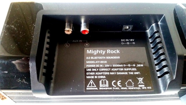 mighty rock bluetooth soundbar