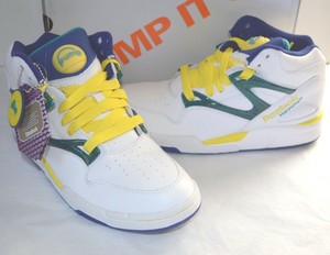 reebok pump yellow