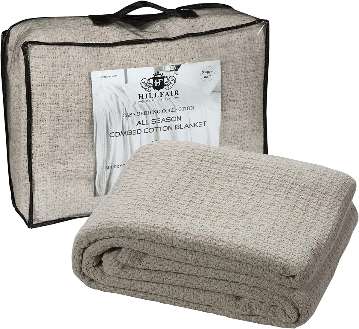 100% Soft Premium Combed Cotton Thermal Blanket– King Blankets – Soft Cozy  Warm | eBay