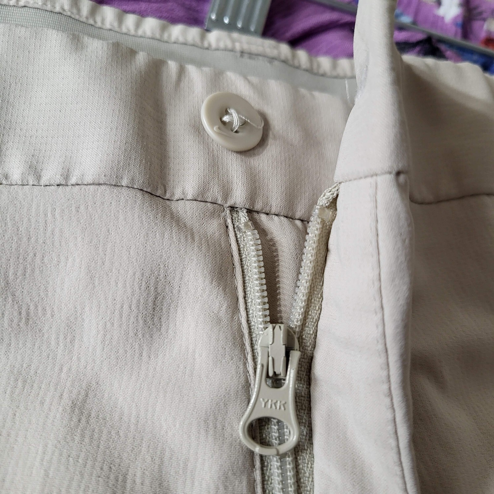 Nike Golf Men Pants 32x32 Cream Performance Stretch Logo Embroidered