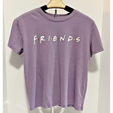 FRIENDS Logo TV Show Vintage Officially licensed Purple Tee T Shirt Size XS