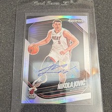 Panini Prizm Black Autograph Nikola Jović #194 Miami Heat 2024-25