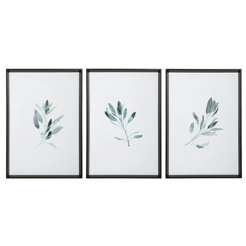 Uttermost 33723-SIMPLE-SAGE Simple Sage 37" x 26" Framed - Watercolor Teal - Picture 1 of 7