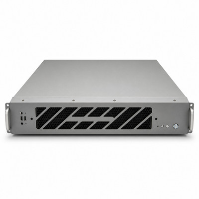 Short Depth 2U Rackmount ATX Server Chassis 12'' Deep w/ Handles USB & Feet