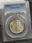 1944 S Walking Liberty half dollar PCGS AU 55 (76629)