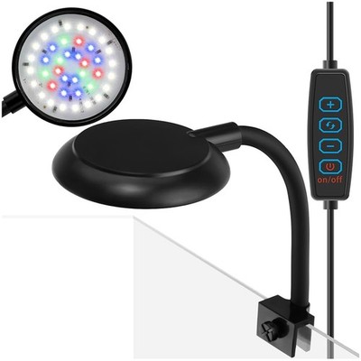 DaToo Mini Clip On Aquarium Light 7W Dimmable Small Fish