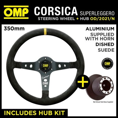 FIAT PUNTO EVO ABARTH 2010- OMP CORSICA SUPERLEGGERO STEERING WHEEL & HUB COMBO