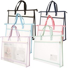 6 Pack A3 Size Project Bags for Quilting, Sewing Project Bag with Zipper, Qui...