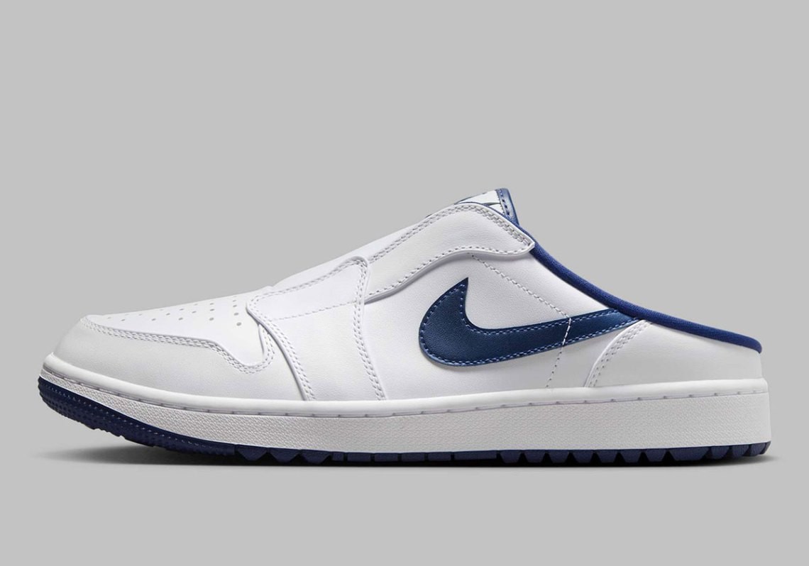 Nike Air Jordan 1 Mule Golf White Midnight Navy FJ1214-103 sz 9