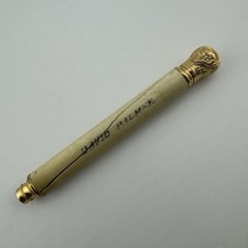 Antique Pearl & Gold Filled Retractable Mecha...