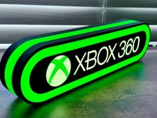 Insegna Neon LED Illuminata 12" XBOX 360 Gaming Alimentato USB - Microsoft - Halo