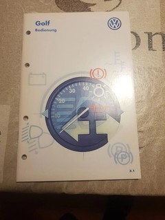 VW Golf 4 Bordbuch Betriebsanleitung Bedienungsanleitung Mappe Ordner