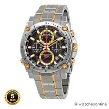 Bulova Precisionist 98B228 Men  s Chronograph Two-Tone Watch Store Display