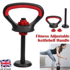 Kettlebell Converter Handle with Base, Adjustable Weight Non-Slip Dumbbell Grips