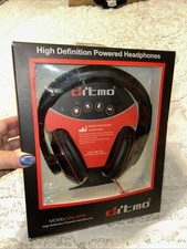 drtmo DM-3700 High Definition Powered Headphones Comfortable padding New