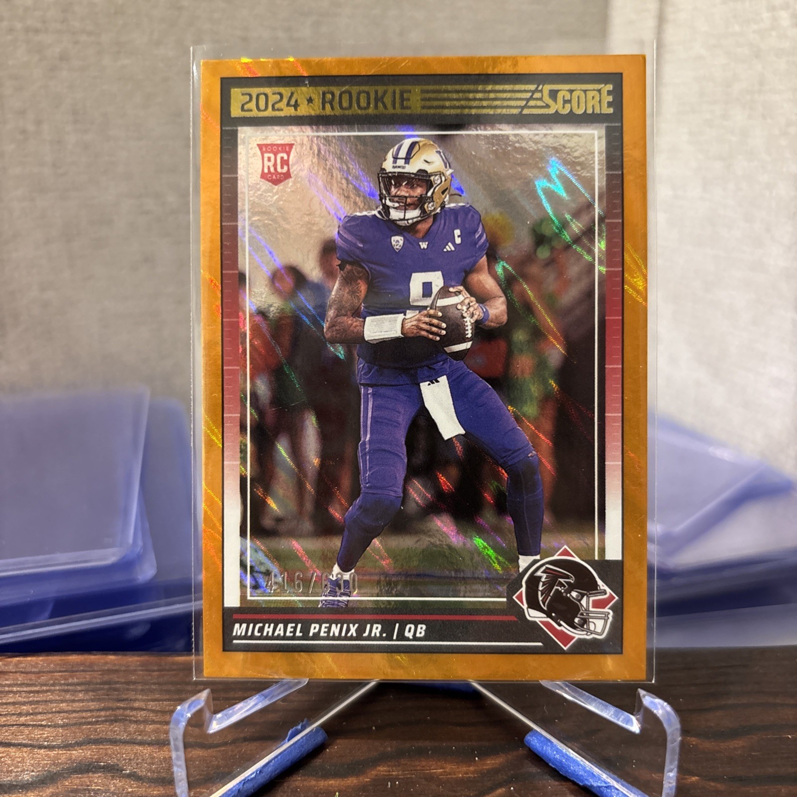 2024 Score - Rookies Michael Penix Jr. #323 (RC) Lava Parallel 416/630!