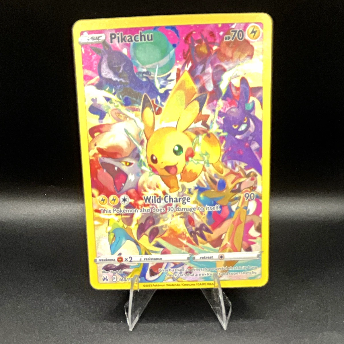 Preços baixos em Pikachu 160/159 Crown Zenith | eBay