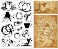 Kaffee Flecken Stempel Transparent FüR Scrapbooking Tagebuch