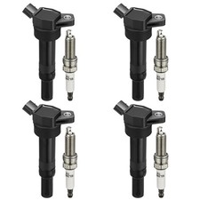 BDFHYK Ignition Coil Pack UF651 and Iridium Spark Plug 9686 Compatible with Kia