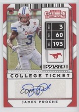 2020 Panini Contenders Draft Picks College Ticket James Proche #234 Auto 02d2