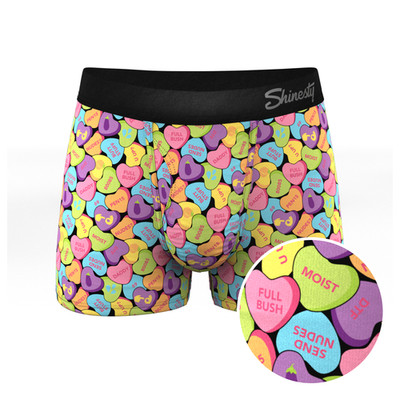 The Candy Crush: Candy Hearts Trunks with Ball Hammock  Pouch Underwear
