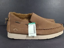 Sperry Men's MOC-Sider Moccasins Winter Slip On Shoes Suede Boots Brown US 8