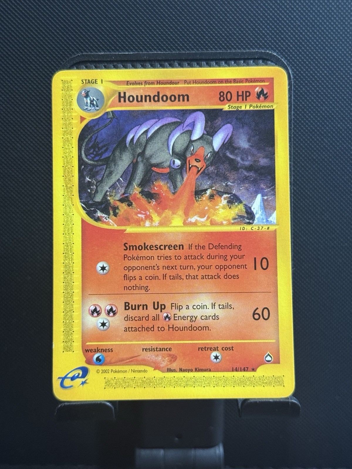 HOUNDOOM - 14/147 - Aquapolis - Rare - Pokemon Card - NM