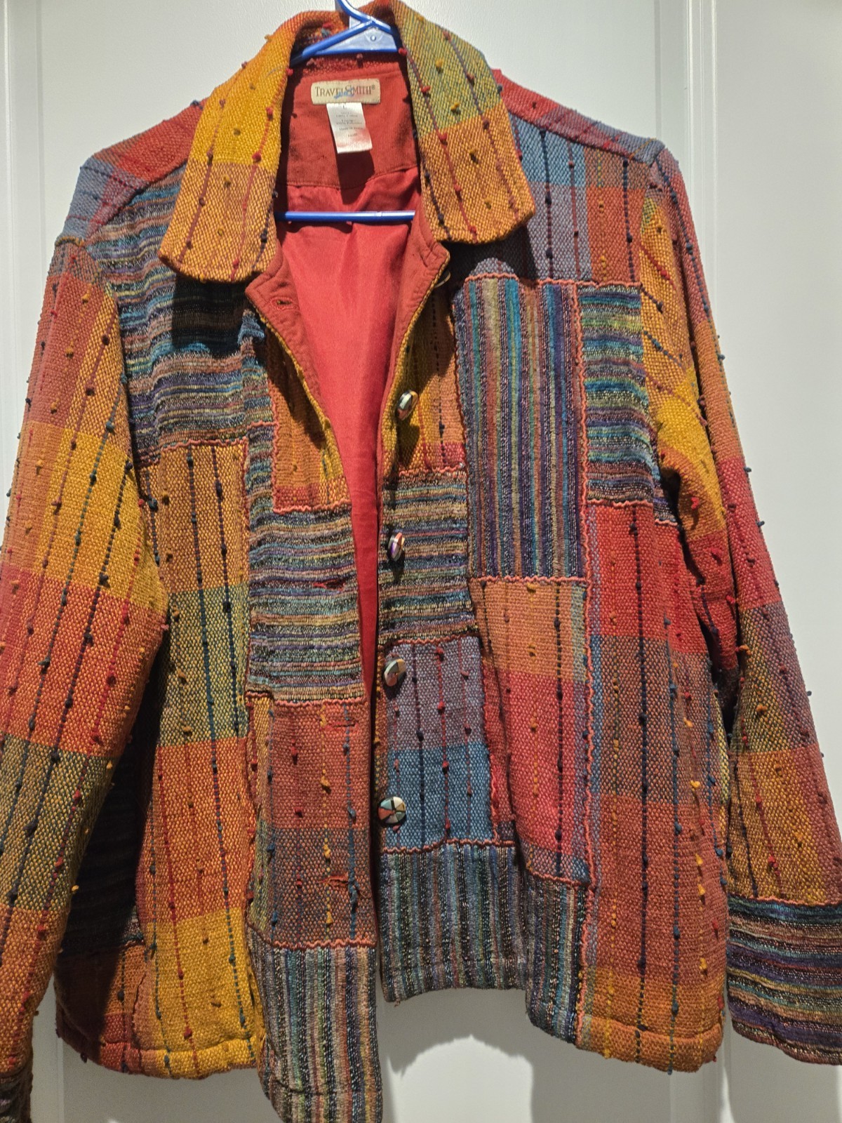 Travel Smith Ladies Patchwork Multi-colored Ladie… - image 1