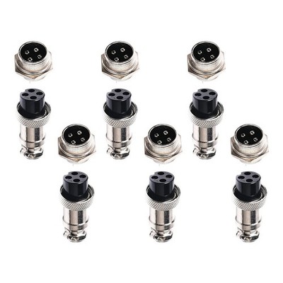 4-Pin Mikrofon Kit für Cobra Radios Zinklegierung Gehäuse je 4