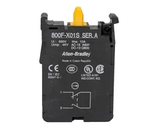 Allen-Bradley 800F-X01S Ser. A no-latch screw contact block for 800F push button