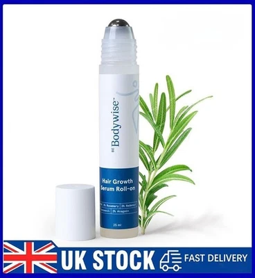 Be Bodywise Hair Growth Serum Roll On - 3% Rosemary, 3% Redensyl & 2% (25ml) UK