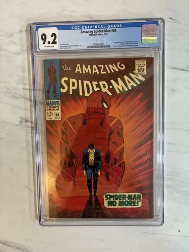 Amazing Spider Man #50 1967 CGC NM- 9.2 1st Kingpin Origin Retold (Wilson Fisk)