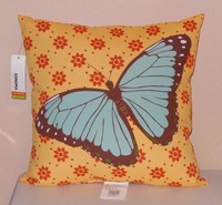 Kohl's Sonoma Goods For Life Blue Yellow Butterfly Flower Pillow Kohl's Sonoma Goods For Life Blue Yellow Butterfly Flower Pillow