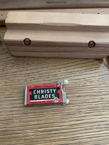 Vintage - Its Right Masonite Cutter Kit in Holzkiste mit Christy Klingen & Anleitung - Bild 6 von 15