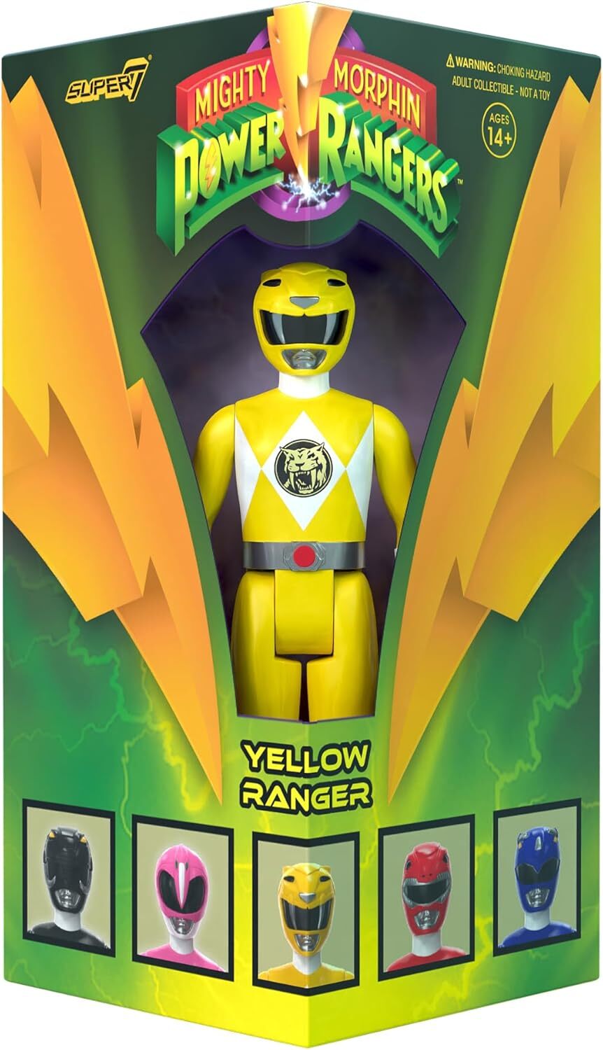 Super7 Mighty Morphin Power Rangers Yellow Ranger 3.75 Inch Action Figure