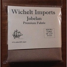 Caf  Mocha Dreamweave: Premium Jobelan Fabric for Cross Stitch - 18" x 27" in Ri