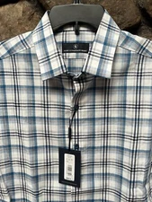 HART SCHAFFNER MARX Plaid Short Sleeve Woven Shirt Mens M,L,XL NWT$89 ST5WH303