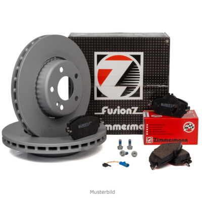 Zimmermann FORMULA Z Bremsscheiben Ø 400mm Beläge Wako für AUDI A6 C7 A7 vorne